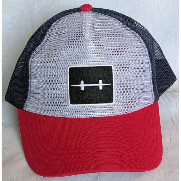 Hatch Outdoors Trucker Hat Adjustable Cap Mesh Baseball Red White Blue Dad Gift - Picture 8 of 15